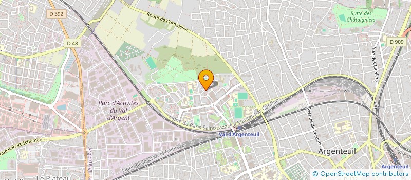 localisation de l'entreprise W2M à ARGENTEUIL