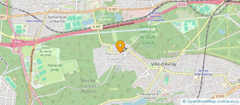 localisation de l'entreprise W2W  MARNES LA COQUETTE