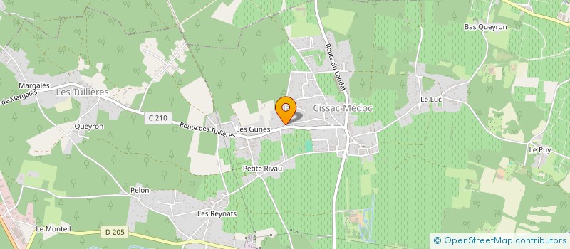 localisation de l'entreprise W3A  CISSAC-MEDOC