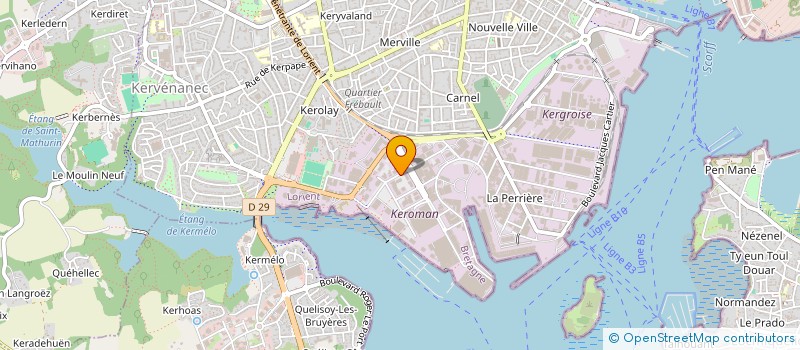 localisation de l'entreprise W3CAM à LORIENT