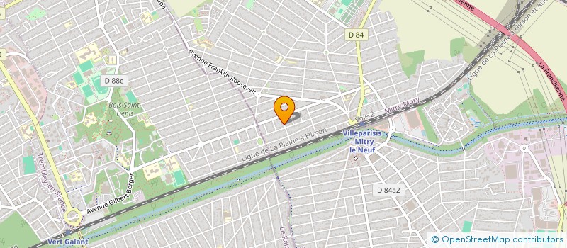 localisation de l'entreprise W3G à MITRY-MORY