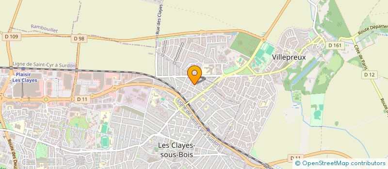 localisation de l'entreprise WA CONCEPT  LES CLAYES-SOUS-BOIS