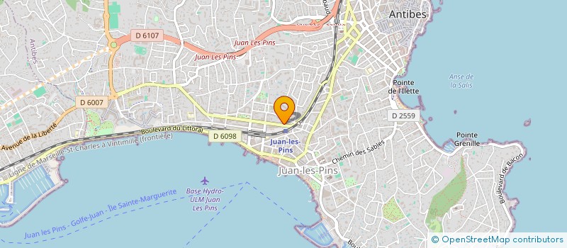 localisation de l'entreprise WA.DMF SCI  ANTIBES