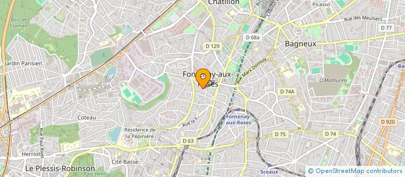 localisation de l'entreprise WA RETAIL PLESSIS à FONTENAY-AUX-ROSES