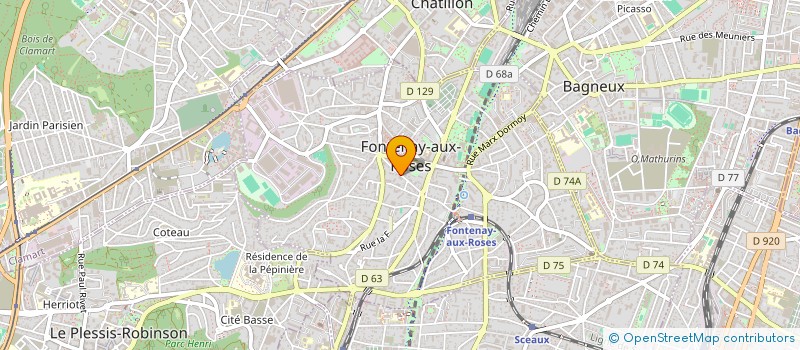 localisation de l'entreprise WA RETAIL RM à FONTENAY-AUX-ROSES