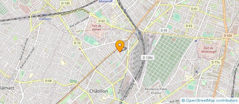 localisation de l'entreprise WAAD UNIVERSEL à CHATILLON