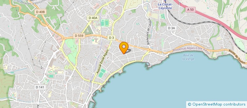 localisation de l'entreprise WAATI  LA CIOTAT