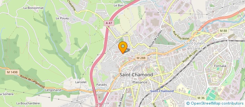 localisation de l'entreprise WABAM à SAINT-CHAMOND