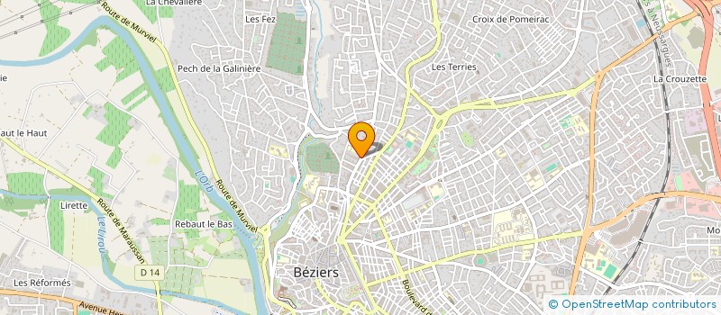localisation de l'entreprise WACAI  BEZIERS