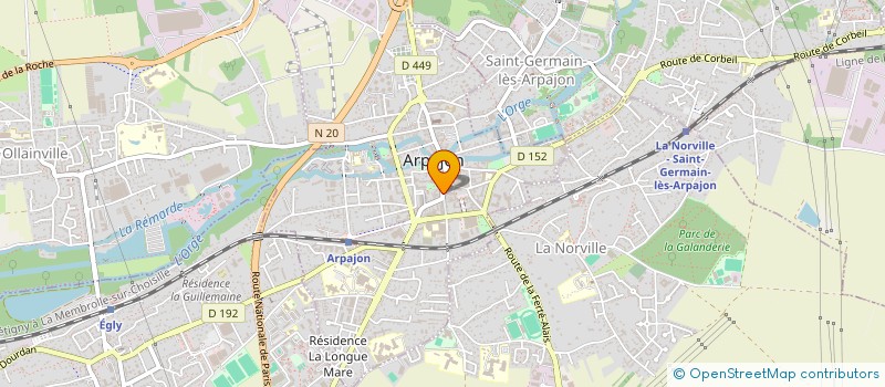 localisation de l'entreprise WACHORU REVIL à ARPAJON