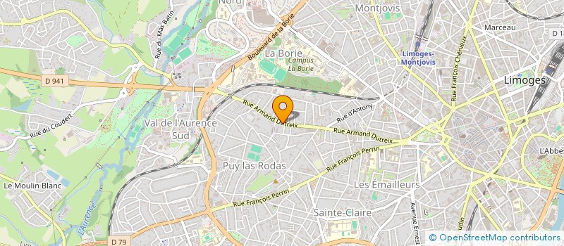 localisation de l'entreprise WACKY CATS à LIMOGES