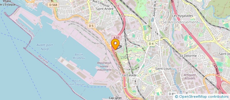 localisation de l'entreprise WAD à MARSEILLE