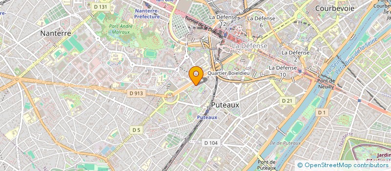 localisation de l'entreprise WAD.COM  PUTEAUX