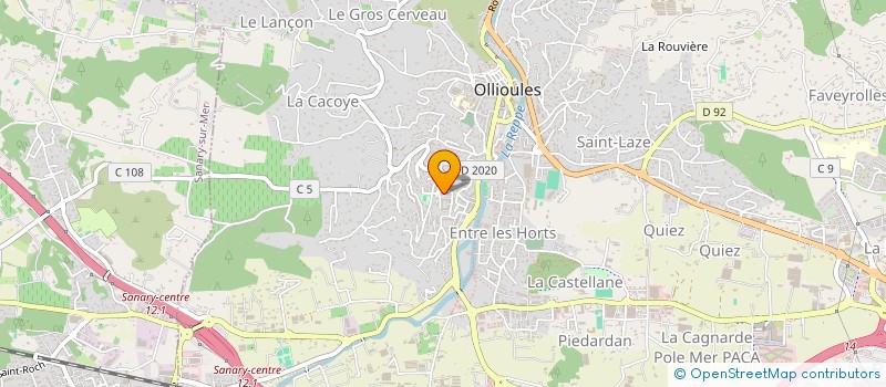 localisation de l'entreprise WADA MACONNERIE  OLLIOULES