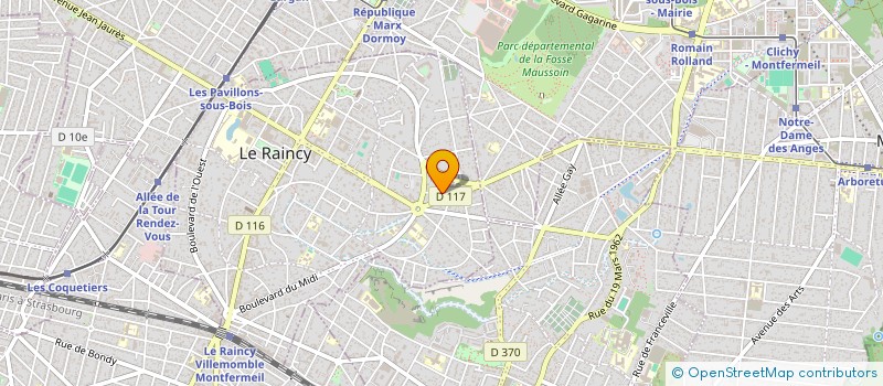 localisation de l'entreprise WADANE à LE RAINCY
