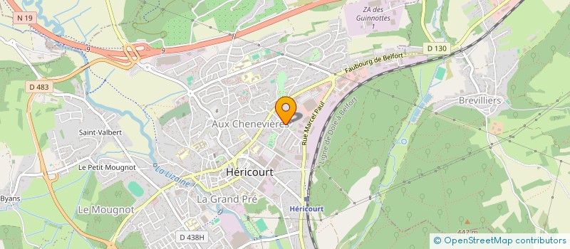 localisation de l'entreprise WADI LOC  HERICOURT