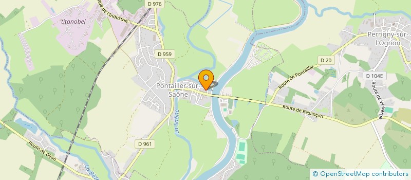 localisation de l'entreprise WADO à PONTAILLER-SUR-SAONE