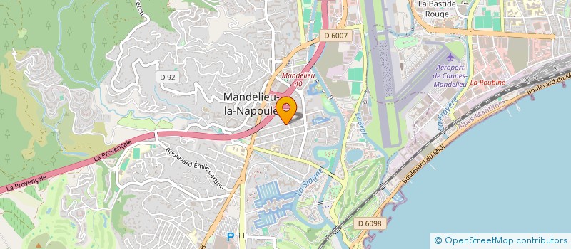 localisation de l'entreprise WAELINA à MANDELIEU-LA-NAPOULE