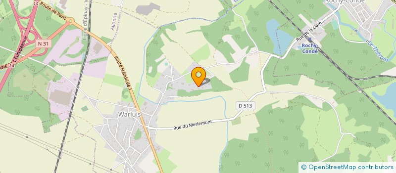 localisation de l'entreprise WAF  WARLUIS