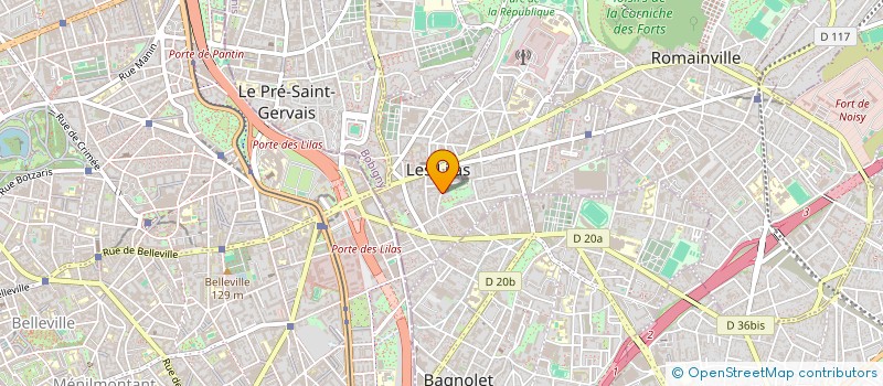 localisation de l'entreprise WAFA AUTO à LES LILAS