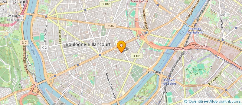 localisation de l'entreprise WAFO KAMGAING GUY à BOULOGNE-BILLANCOURT