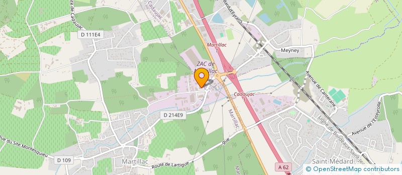 localisation de l'entreprise WAFU MARTILLAC  MARTILLAC