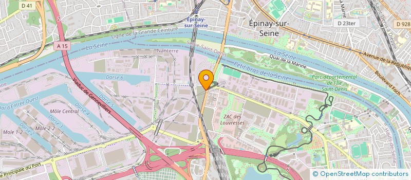 localisation de l'entreprise WAG DRIVE à GENNEVILLIERS