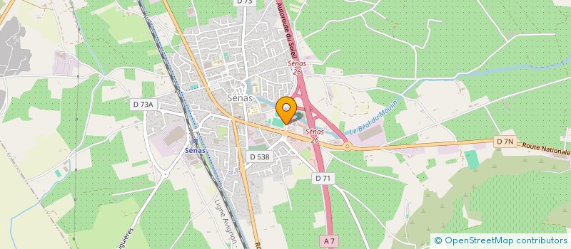 localisation de l'entreprise WAG'HAIR COIFFURE  SENAS