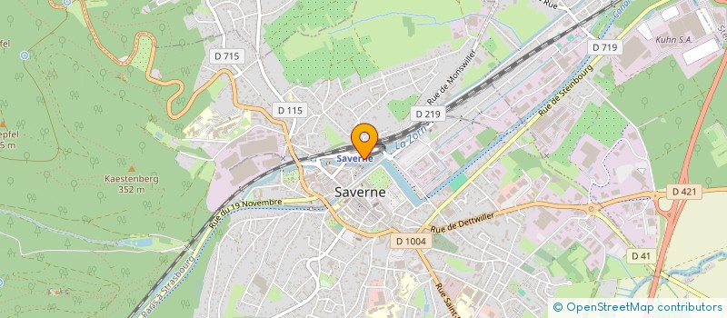 localisation de l'entreprise WAGNER OTT à SAVERNE