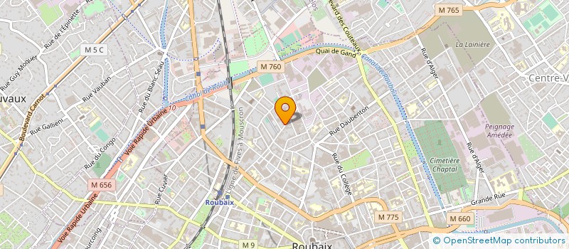 localisation de l'entreprise WAGNON à ROUBAIX