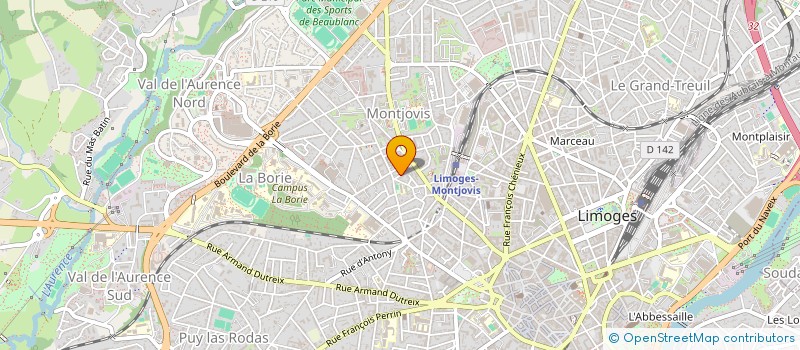 localisation de l'entreprise WAGON à LIMOGES