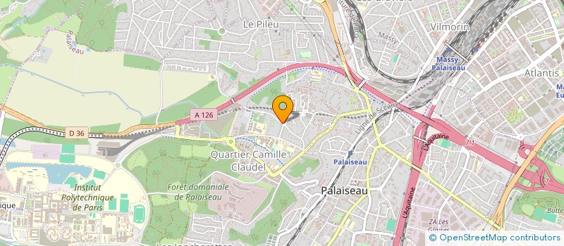 localisation de l'entreprise WAGON ROUGE à PALAISEAU