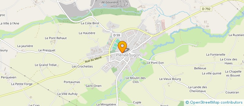 localisation de l'entreprise WAGONNET PRODUCTION  PLENEE-JUGON