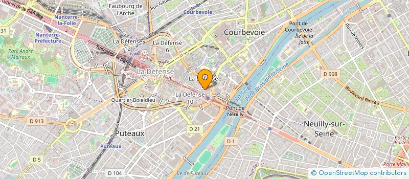 localisation de l'entreprise WAGRAM PROTECTION à COURBEVOIE