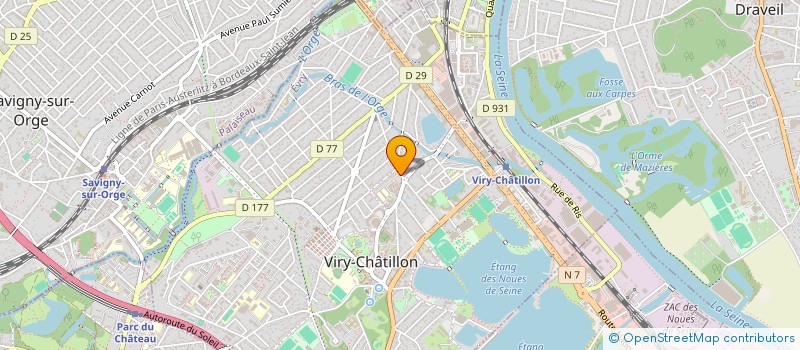 localisation de l'entreprise WAGWON à VIRY-CHATILLON