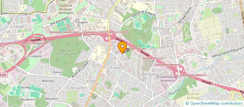 localisation de l'entreprise WAHL à GRADIGNAN