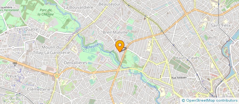 localisation de l'entreprise WAHO à NANTES