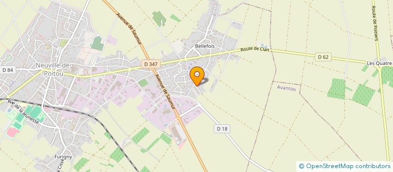 localisation de l'entreprise WAI PLUME MUSIQUE ET CHANT  NEUVILLE-DE-POITOU