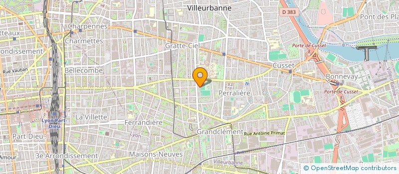 localisation de l'entreprise WAKA YOGA  VILLEURBANNE