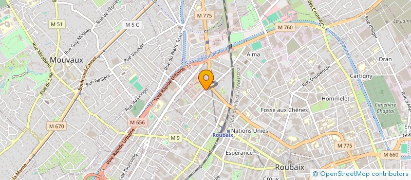 localisation de l'entreprise WAKANIM à ROUBAIX