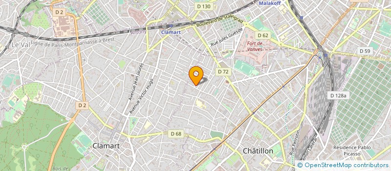 localisation de l'entreprise WAKATEPE  CHATILLON