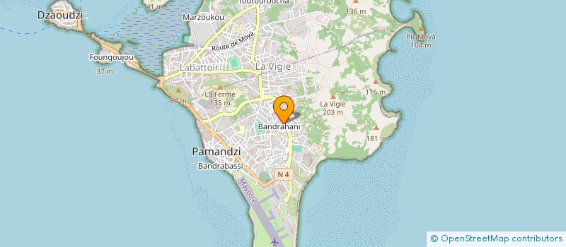 localisation de l'entreprise WAKATI OUPARA à PAMANDZI