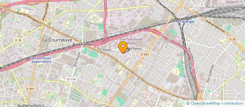 localisation de l'entreprise WAKAZE à LA COURNEUVE