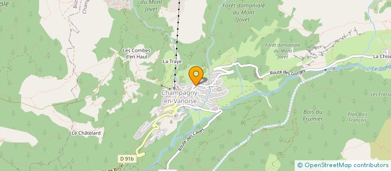 localisation de l'entreprise WAKE BASTOW SDF  CHAMPAGNY-EN-VANOISE