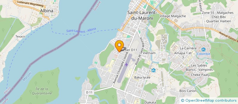 localisation de l'entreprise WAKE UP FIT à SAINT-LAURENT-DU-MARONI