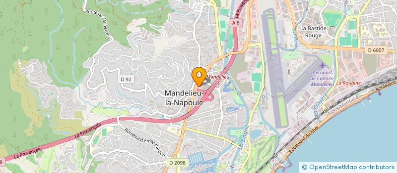 localisation de l'entreprise WAKE & WAVE CLUB  MANDELIEU-LA-NAPOULE