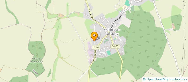 localisation de l'entreprise WAL'EVENT  WALINCOURT-SELVIGNY