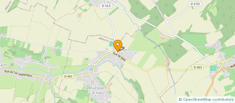 localisation de l'entreprise WALBOTANS  WALDIGHOFEN