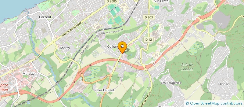 localisation de l'entreprise WALBOURG 5 à THONON-LES-BAINS