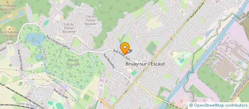 localisation de l'entreprise WALCZAK JACQUES MILOT TRANSPORTS  BRUAY-SUR-L'ESCAUT